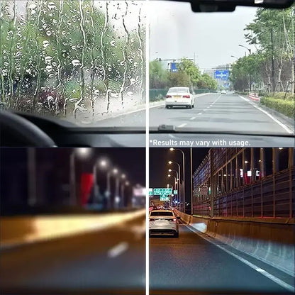 Crystal Clear Windshield, Zero Glare, Safer Night Driving