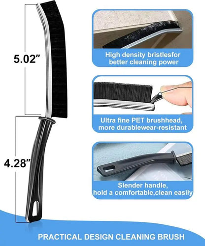 Ultra Fine Crevice Brush For Deep Tile Grout And Gap Scrubbing