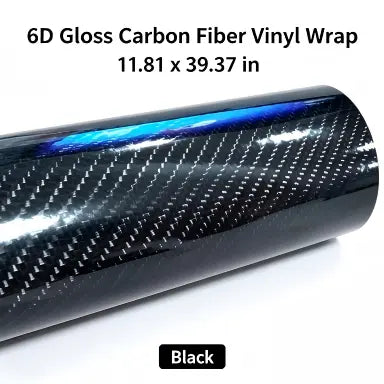 6D Gloss Carbon Fiber Vinyl Wrap Film for Car Interior and Exterior