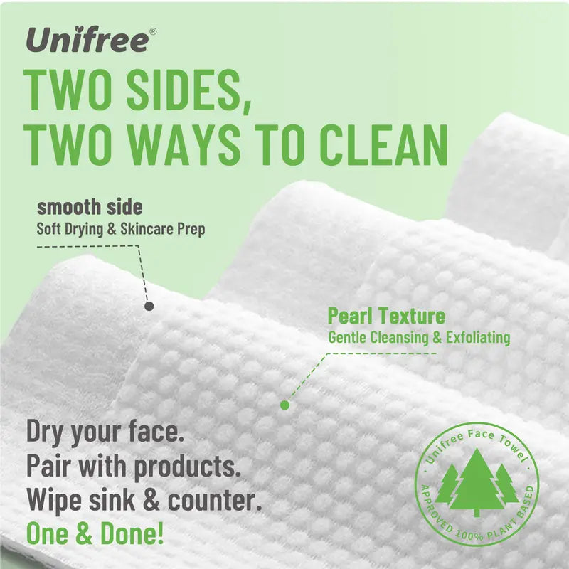 100% Biobased USDA Certified Disposable Facial Towels