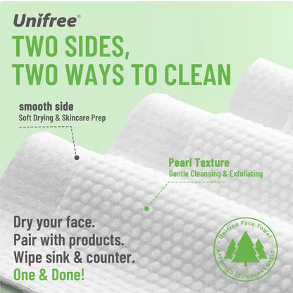 100% Biobased USDA Certified Disposable Facial Towels