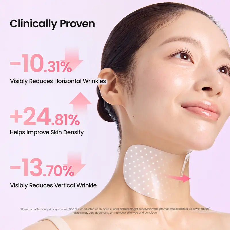 Collagen Peptide Hydrogel Wrinkle Smoothing Neck Patch