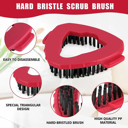 Microfiber Spin Mop Refills & Base Scrub Brush Set