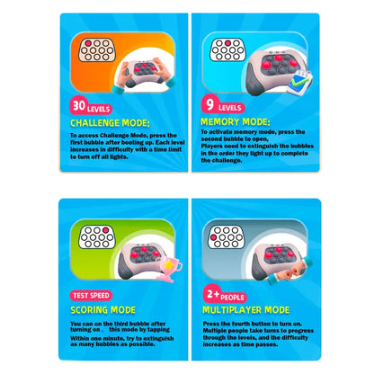 Interactive Fast Push Pop Game Bunny Stress Toy