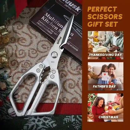 Kitchen Shears – Japanese Razor-Sharp Edge For Effortless Bone Cutting