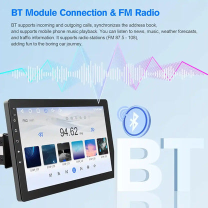 Car Stereo – Wireless CarPlay & 10.1" Rotatable Screen For Instant Dashboard Upgrade