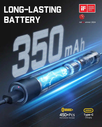 Electric Screwdriver – 50-In-1 Magnetic Bits For Effortless Precision Repairs