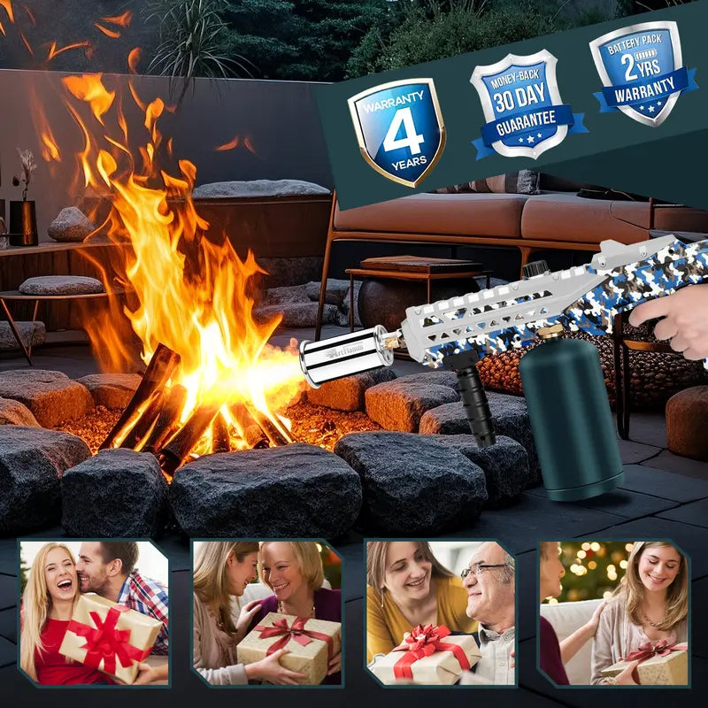 Propane Torch Flamethrower – Adjustable Blow Torch for BBQ & Campfires(Tank Not Included)