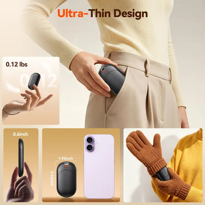 Rechargeable Magnetic Hand Warmers With Dual Heating