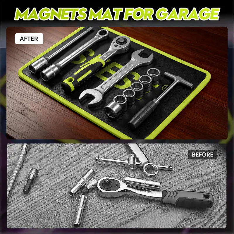 Magnetic Anti-Slip Tool Mat for Mechanics Repair