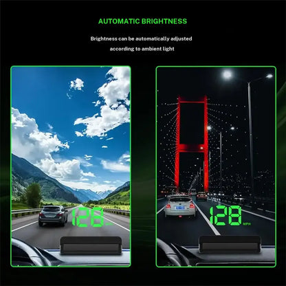Digital Car GPS Speedometer HUD with Screen Hood