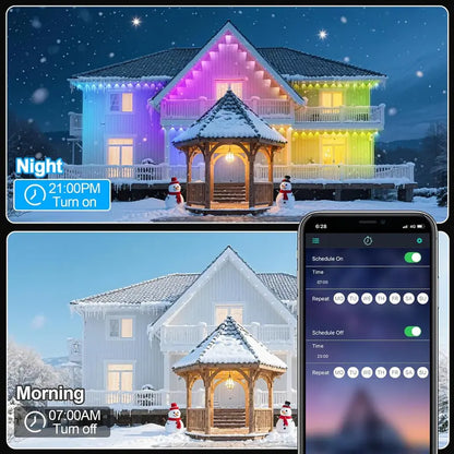 Permanent Outdoor Eave Lights Waterproof Smart Roof Lighting