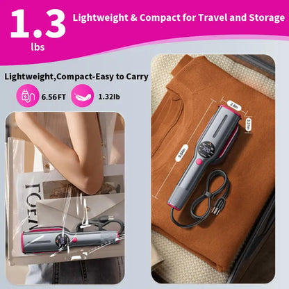 Handheld Garment Steamer Iron Combo With Swivel Handle