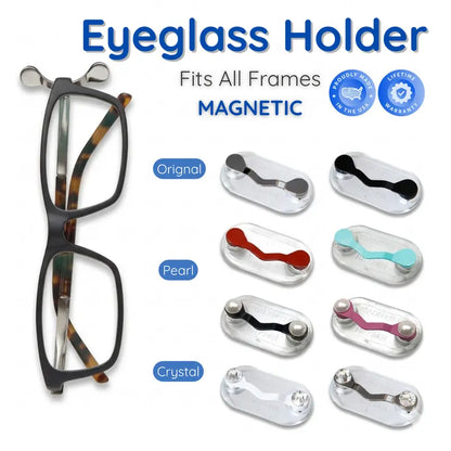 Never Drop Your Glasses Again with Ultra-Strong Magnetic Eyeglass Holder Clip