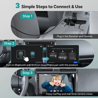 Wireless CarPlay Baby Camera – On-Dash Screen Sync For Safer Driving