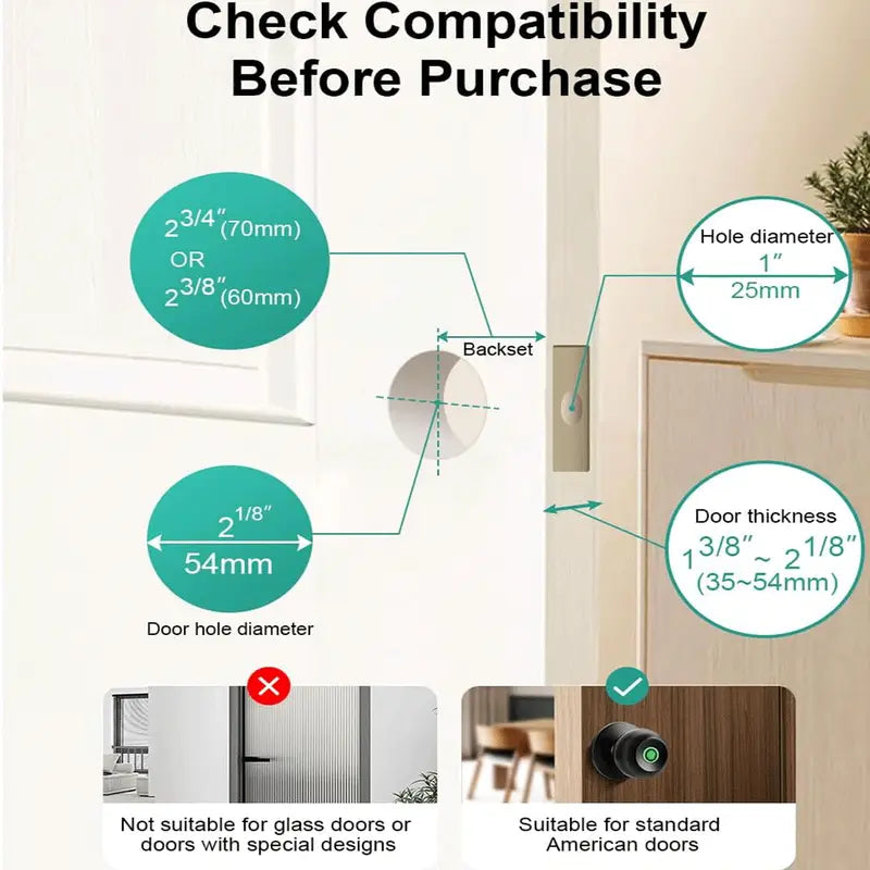 Smart Door Knob – 0.3s Biometric Fingerprint Access For Keyless Instant Home Security
