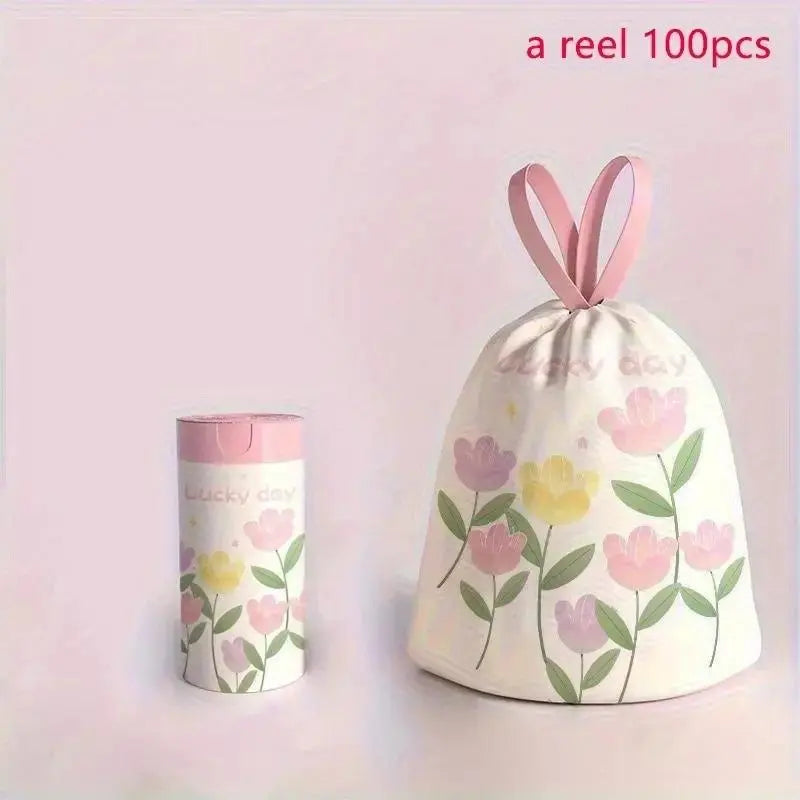 Lavender Scented Thickened Tear-Free Drawstring Trash Bags