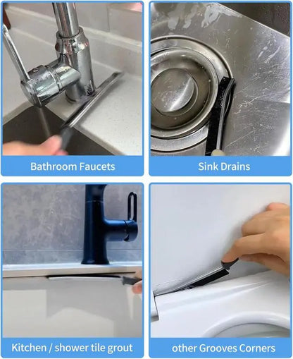 Ultra Fine Crevice Brush For Deep Tile Grout And Gap Scrubbing