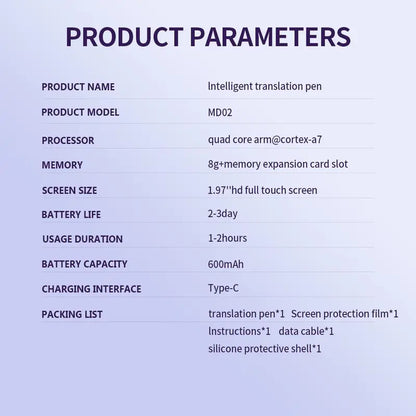 Smart Translation Pen – 1-Second AI Scanning For Instant Global Content Understanding