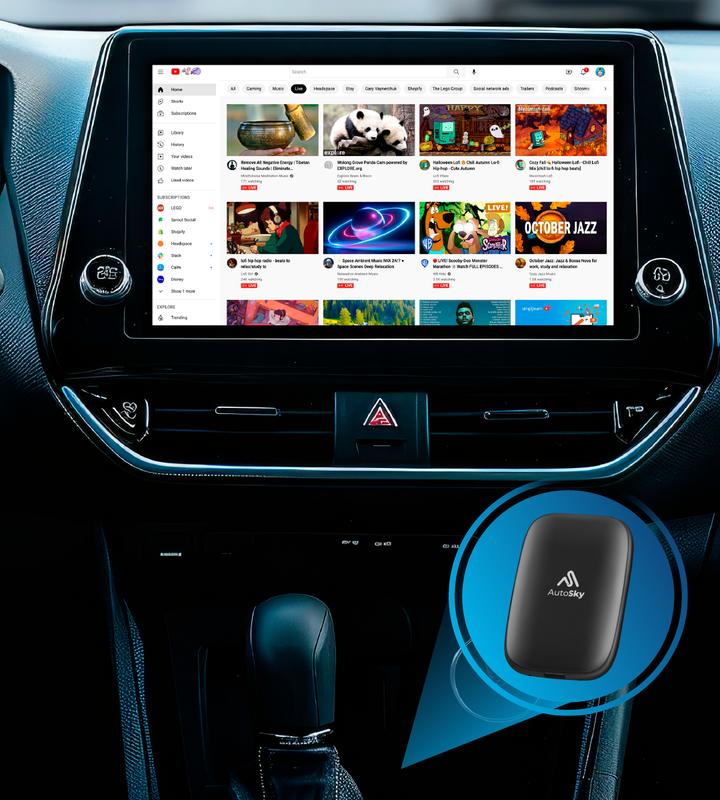 Wireless CarPlay AI Box: Stream Netflix & YouTube