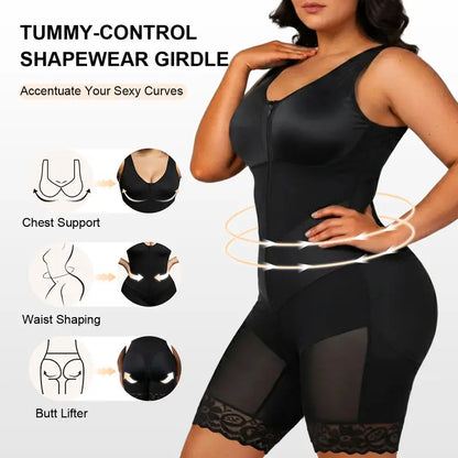 Instant Tummy Control Body Shaper & V-Shape Waist Sculpting Bodysuit