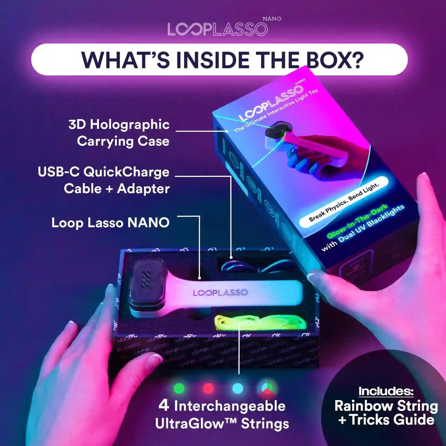 String Shooter Toy – Retractable UV Glow Engine For Mesmerizing Floating Magic