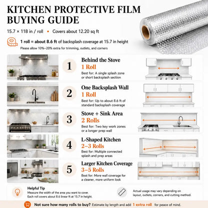 Self-Adhesive Oil-Proof & Heat-Resistant Aluminum Foil Kitchen Wall Sticker | Buy 1 Get 1 Free