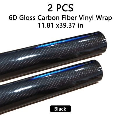 6D Gloss Carbon Fiber Vinyl Wrap Film for Car Interior and Exterior