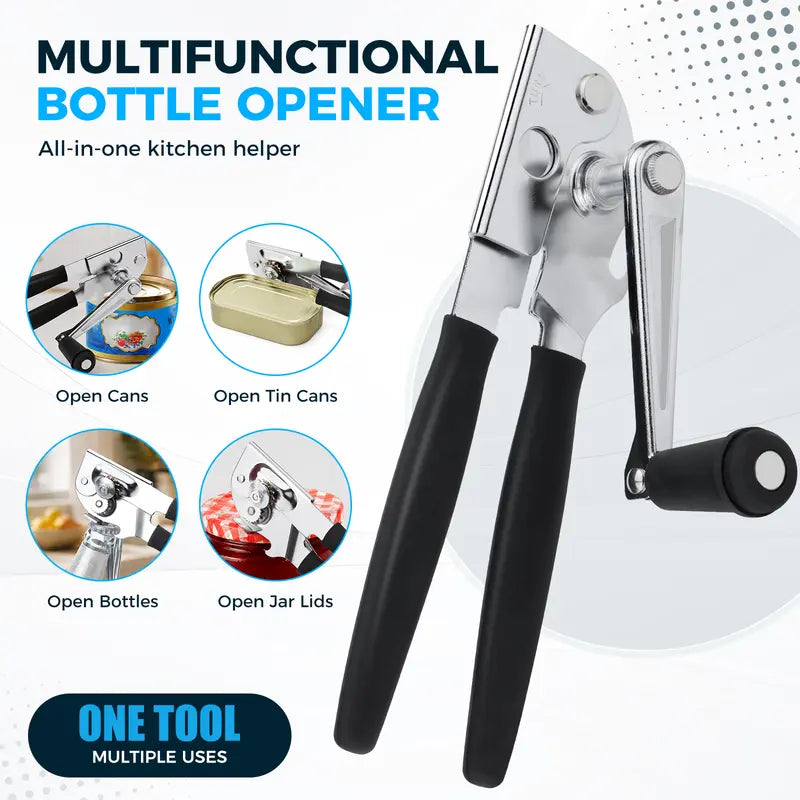 Heavy-Duty Manual Can Opener for Zero Strain