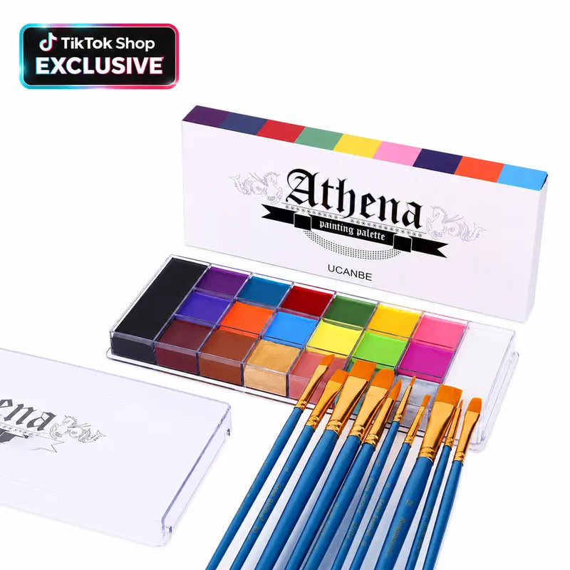 Safe 20-Color Face & Body Paint Palette