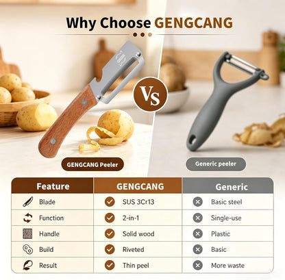 2-in-1 Multi-Functional Stainless Steel Peeler & Bottle Opener