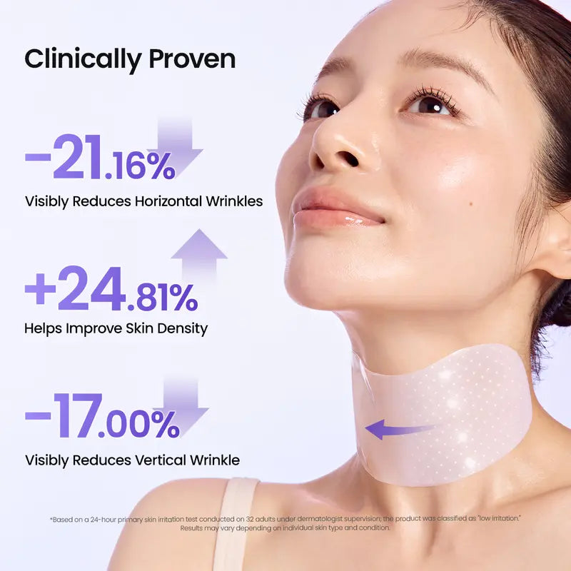 Collagen Peptide Hydrogel Wrinkle Smoothing Neck Patch