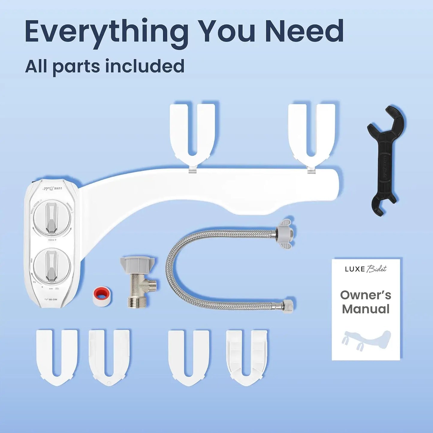 Bidet Toilet Attachment – 360° Self-Cleaning Dual Nozzles For Feminine & Rear Wash