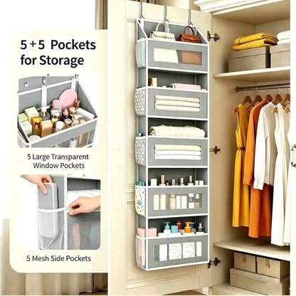 Over-The-Door Organizer – 6-Tier Anti-Tilt Design For 44 lb Heavy-Duty Storage