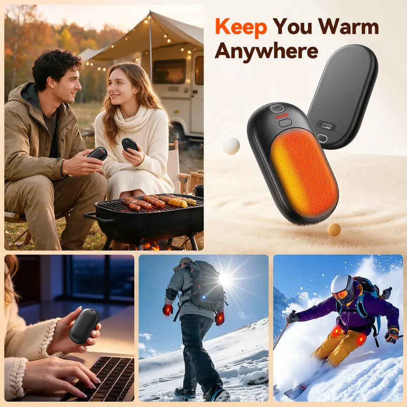 Rechargeable Magnetic Hand Warmers With Dual Heating