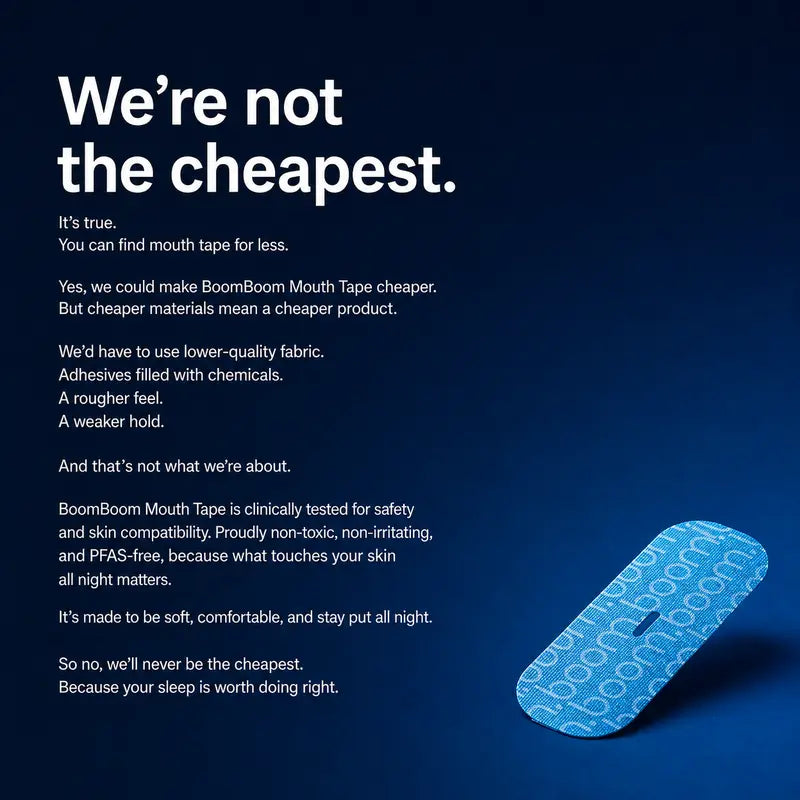 Stop Mouth Breathing Tonight with Gentle Sleep Tape for Deeper Rest and Zero Snoring
