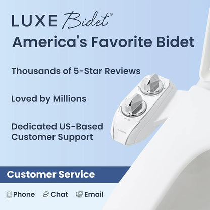 Bidet Toilet Attachment – 360° Self-Cleaning Dual Nozzles For Feminine & Rear Wash