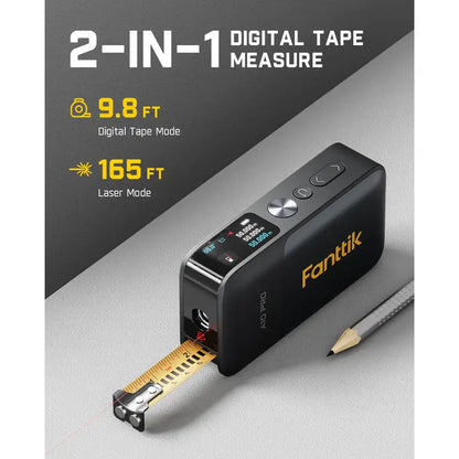 Digital Laser Tape – 2-in-1 Dual Measurement For Instant Extreme Precision