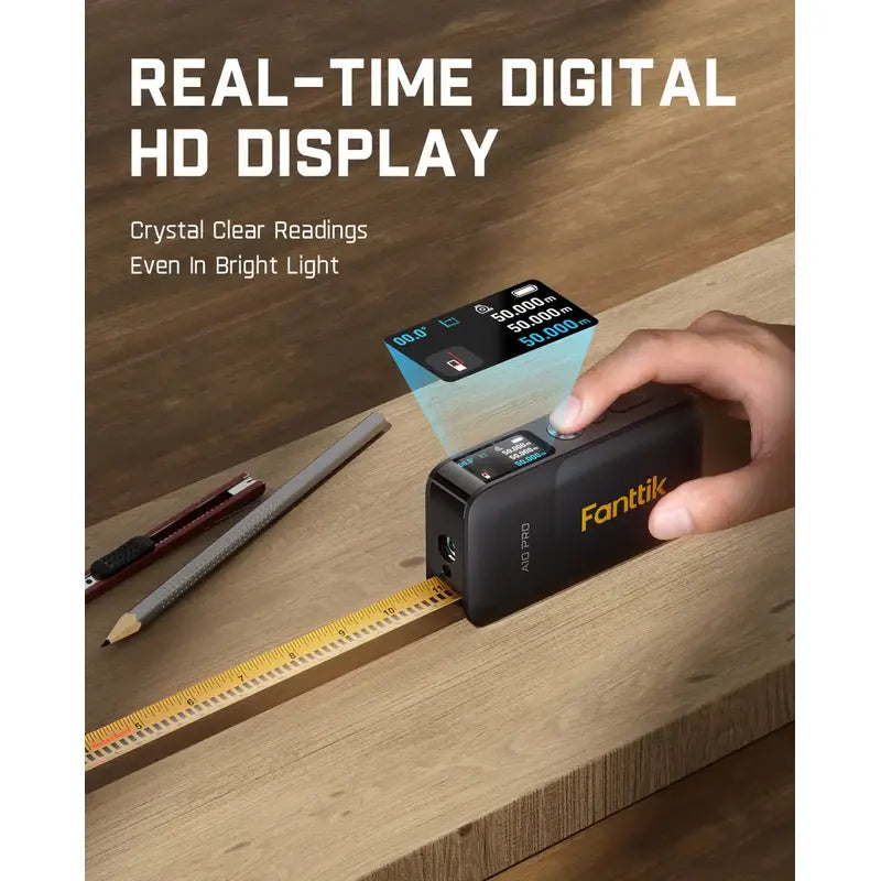 Digital Laser Tape – 2-in-1 Dual Measurement For Instant Extreme Precision