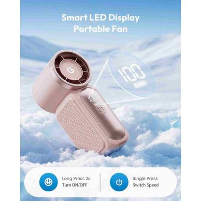 Portable Handheld Fan - 6-Speed Turbo Airflow Technology For Instant Cooling Relief