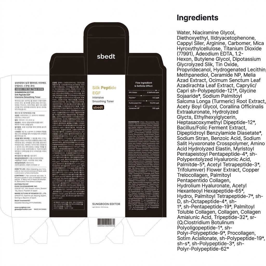 Silk Peptide EGF Intensive Smoothing Toner - Glow & Firm