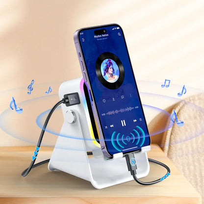 5-in-1 Audio Stand – Instant Wireless Induction For Seamless Hands-Free Entertainment