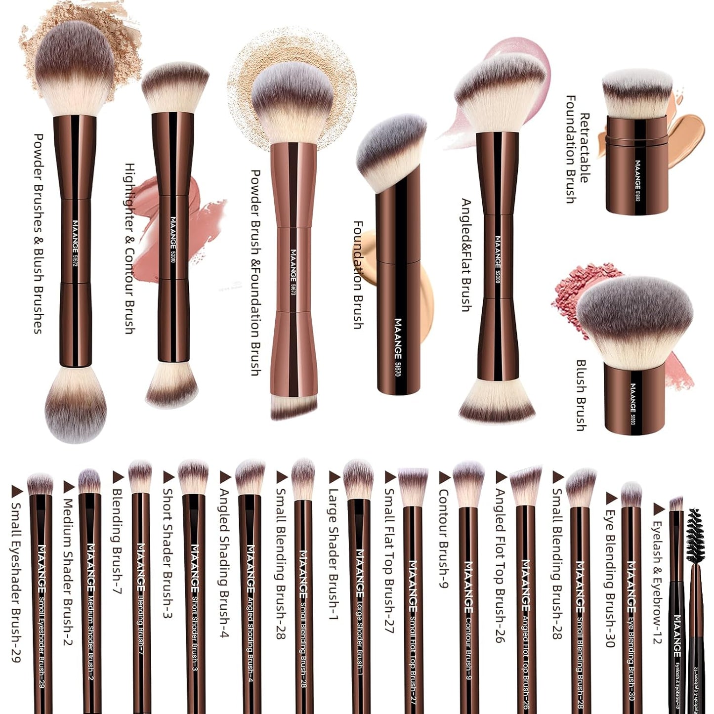 Pro-Blend Dual-Ended Multi-Functional Makeup Brush