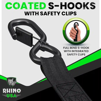 Retractable Ratchet Straps – Instant Auto-Retraction For Mess-Free Cargo Heavy Hauling
